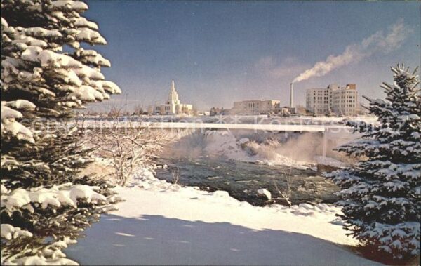 Idaho Falls Temple Square Winter Scene