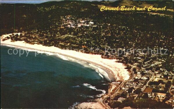 Carmel California Beach aerial view