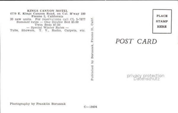 Fresno California Kings Canyon Motel – Bild 2