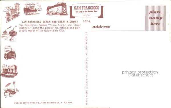 San Francisco California Beach and Great Highway – Bild 2
