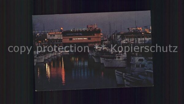 San Francisco California Fisherman's Wharf at night