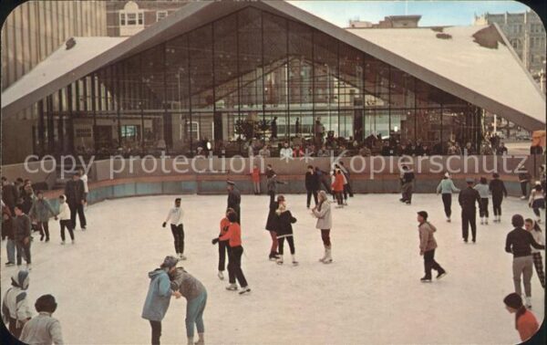 Denver Colorado Zeckendorf Plaza Skating at Tremont