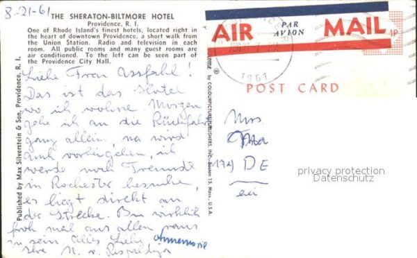 Providence Rhode Island Sheraton Biltmore Hotel – Bild 2