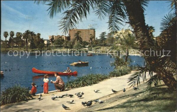 Los Angeles California MacArthur Park Boating Kanu