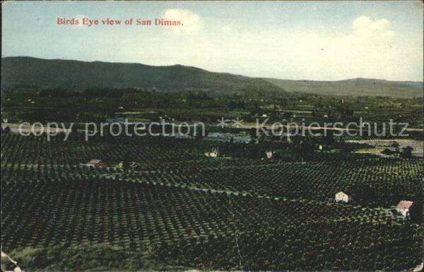 San Dimas Birds Eye view Panorama