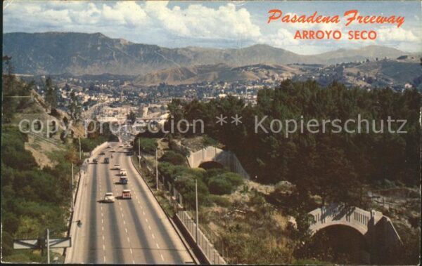 Pasadena California Freeway Sierra Madre Mountains