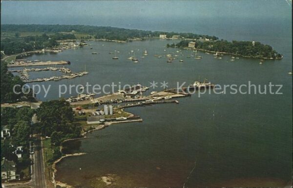 Put in Bay Yacht Harbor aerial view