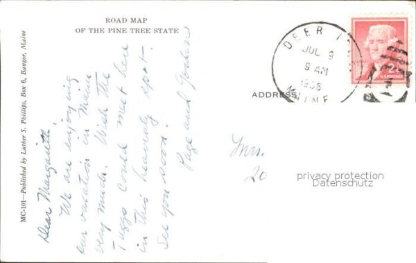 Maine US-State Road Map of the Pine Tree State – Bild 2