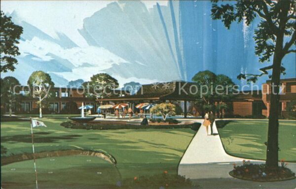 Galesburg Illinois Sheraton Motor Inn Illustration