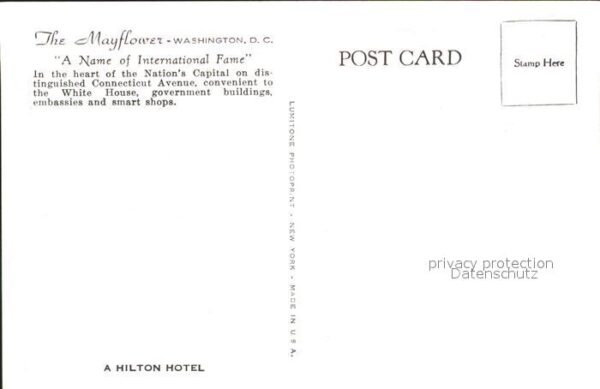 Washington DC The Mayflower Hotel – Bild 2