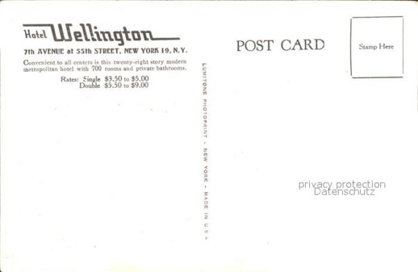 New York City Hotel Wellington – Bild 2