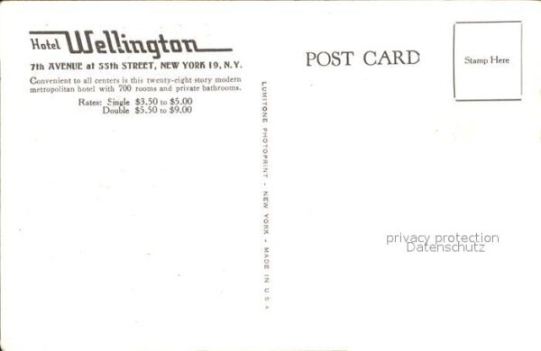 New York City Wellington Hotel – Bild 2