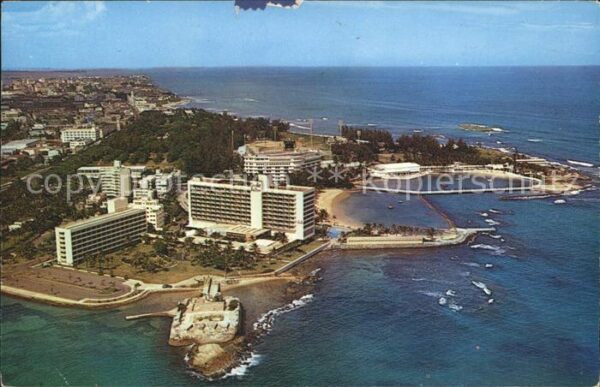 Puerto Rico Historic Fort Geronimo Hilton Hotel aer