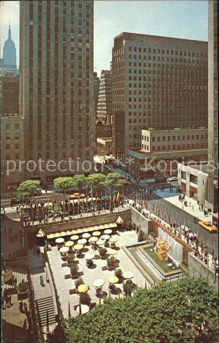 New York City Plaza of Rockefeller Center