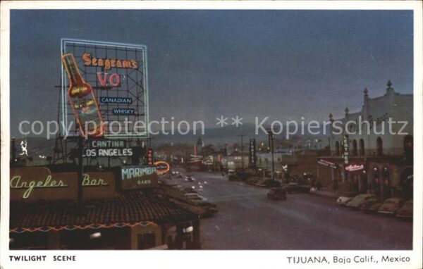 Tijuana Baja California Twilight Scene