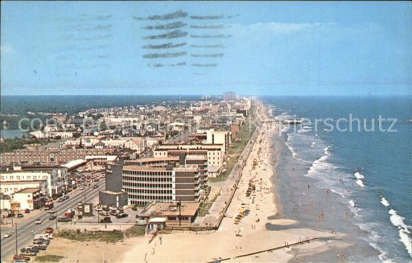 Virginia Beach Aerial view of Beach Resort Atlantic Oc