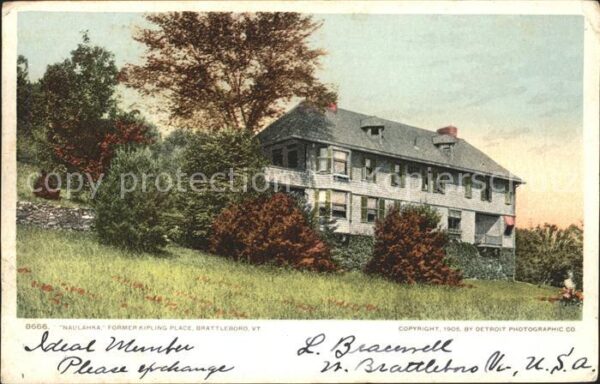 Brattleboro Naulahka former Kipling Place