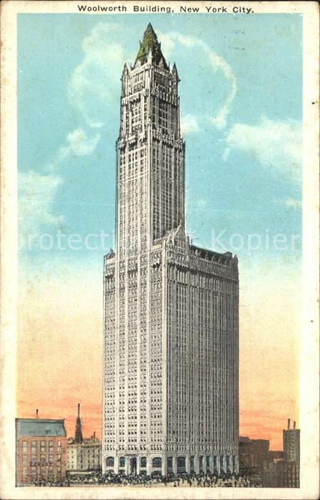 New York City Woolworth Building Skyscraper