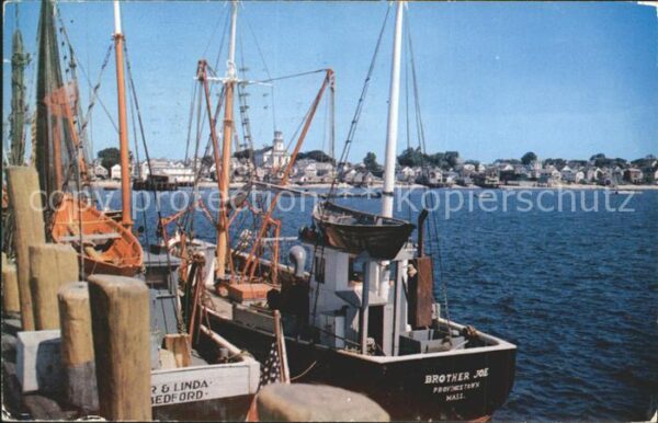 Provincetown Waterfront Cape Cod Fishing Boat