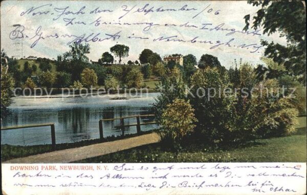 Newburgh New York Downing Park Lake