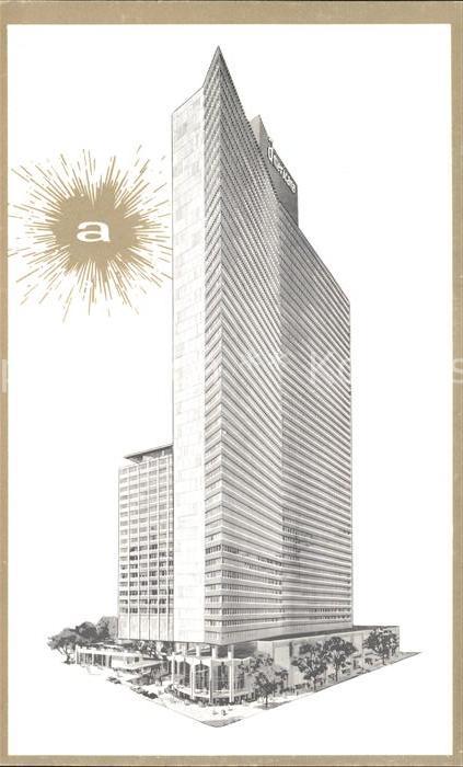 New York City Hotel Americana Illustration