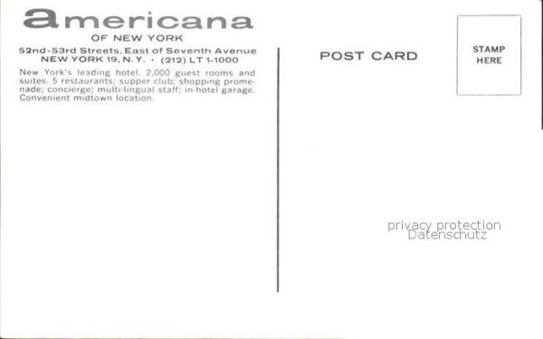 New York City Hotel Americana Illustration – Bild 2