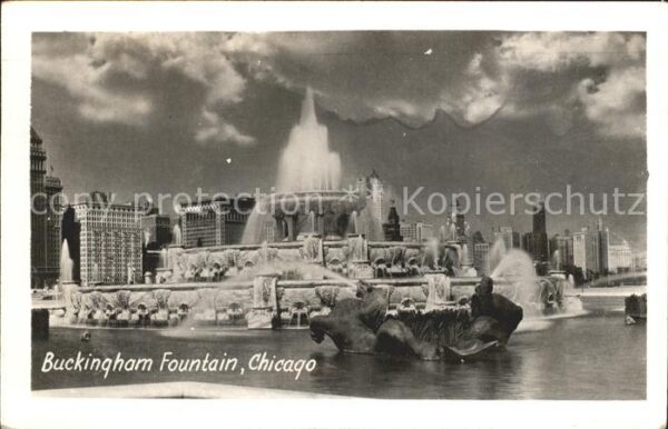 Chicago Illinois Buckingham Fountain Wasserspiele