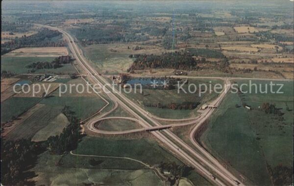 La Porte Indiana Indiana Toll Road Birdseye view