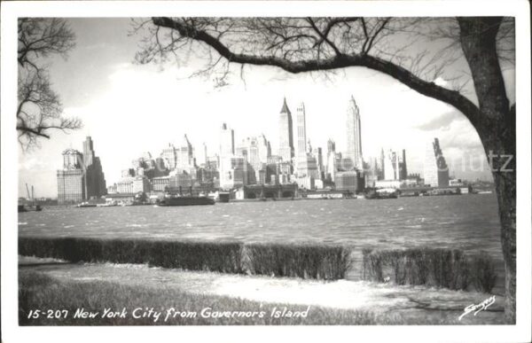 New York City View from Governor's Island Skyline