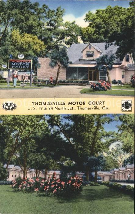 Thomasville Georgia Motor Court Hotel Garden