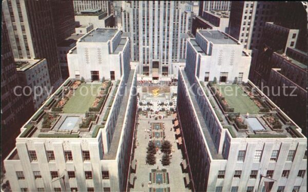 New York City Rockefeller Center Plaza RCA Building
