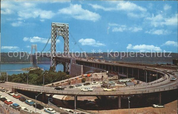 New York City George Washington Bridge Hudson River