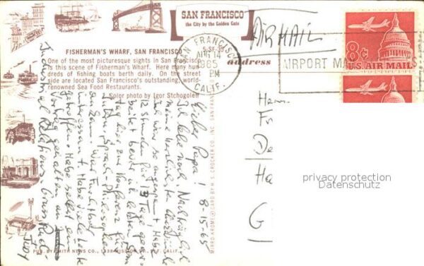 San Francisco California Fisherman's Wharf Harbor – Bild 2