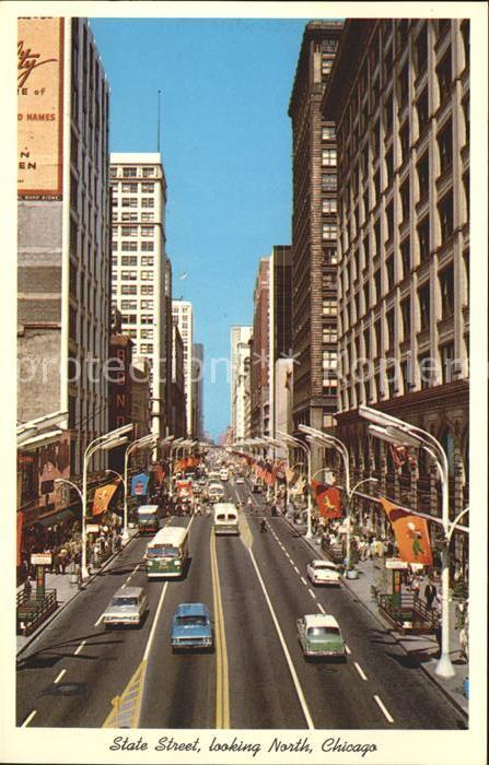Chicago Illinois State Street looking north