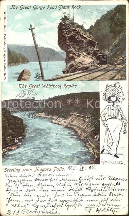 Niagara Falls New York Great Gorge Road Giant Rock Whirpool Ra