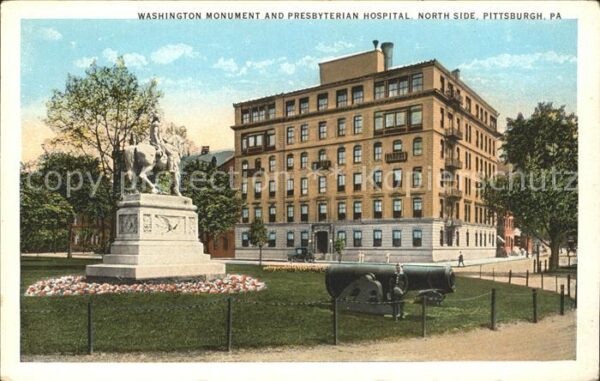 Pittsburgh Washington Monument Cannon Presbyterian