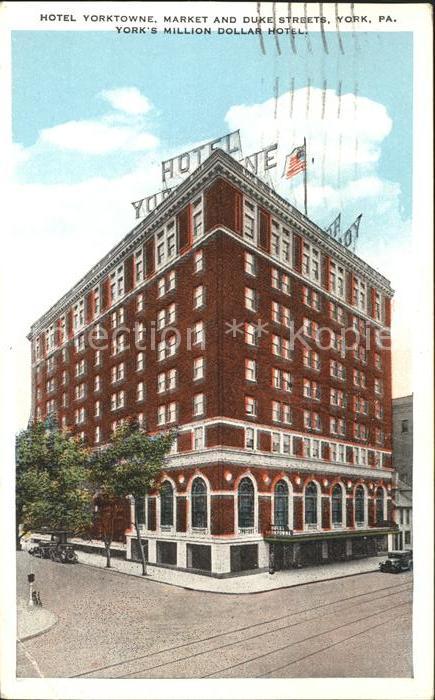 York Pennsylvania Hotel Yorktowne Market and Duke Streets