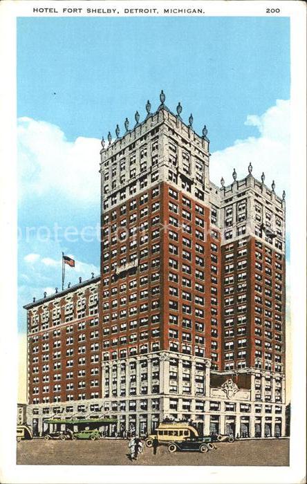 Detroit Michigan Hotel Fort Shelby