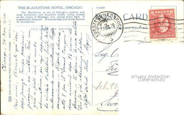 Chicago Illinois Blackstone Hotel – Bild 2
