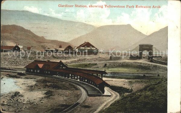 Yellowstone National Park Gardiner Station Yellowstone Park Entra