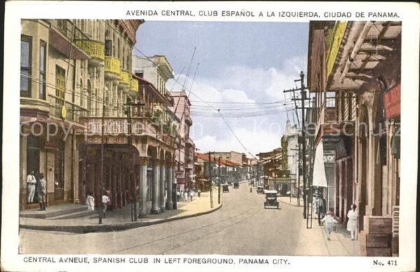 Panama City Panama Avenida Central Club Espanol