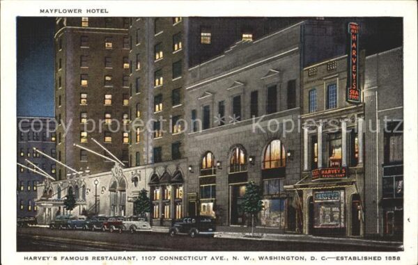 Washington DC Mayflower Hotel Harveys Restaurant at n