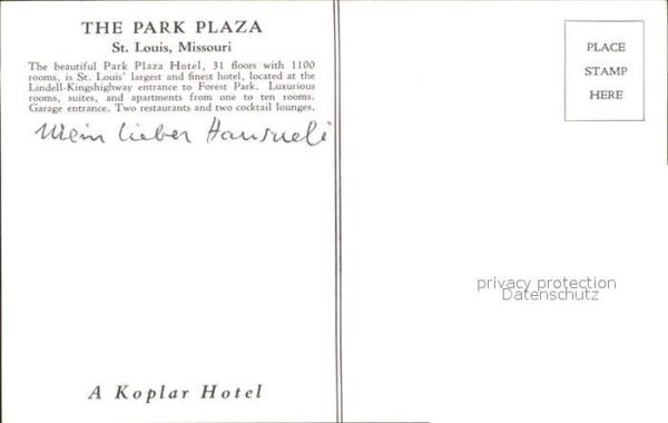 Saint Louis Missouri Park Plaza Hotel – Bild 2