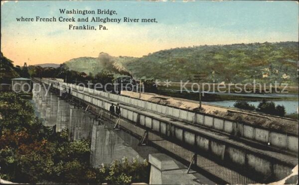 Franklin Pennsylvania Washington Bridge French Creek Alleghen