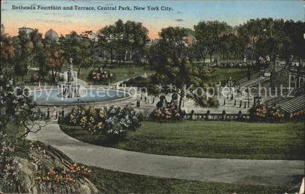 New York City Bethesda Fountain and Terrace Central P