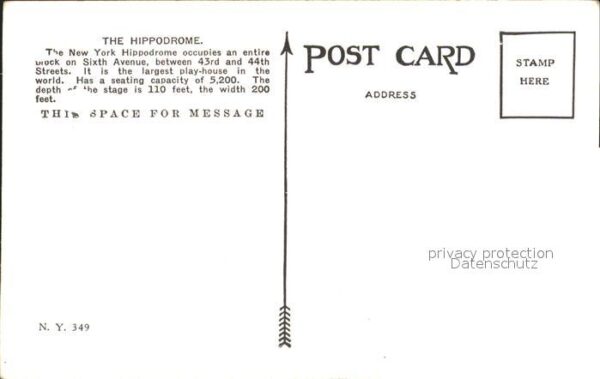 New York City B. F. Kieth's Hippodrome – Bild 2