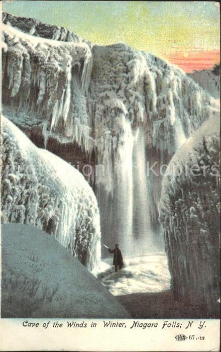 Niagara Falls New York Cave of the Winds in Winter