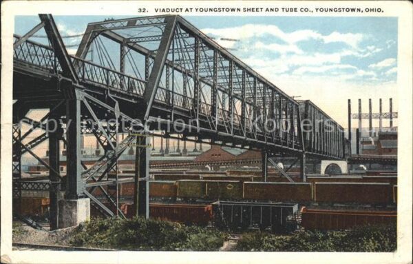Youngstown Ohio Viaduct at Youngstown Sheet and Tube Co