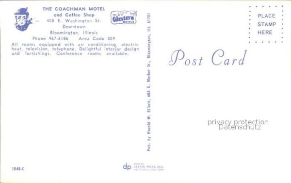 Bloomington Illinois Coachman Motel Coffee Shop – Bild 2
