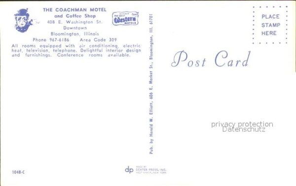 Bloomington Illinois Coachman Motel Coffee Shop – Bild 2